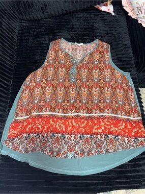Boho Printed Sleeveless Camisole